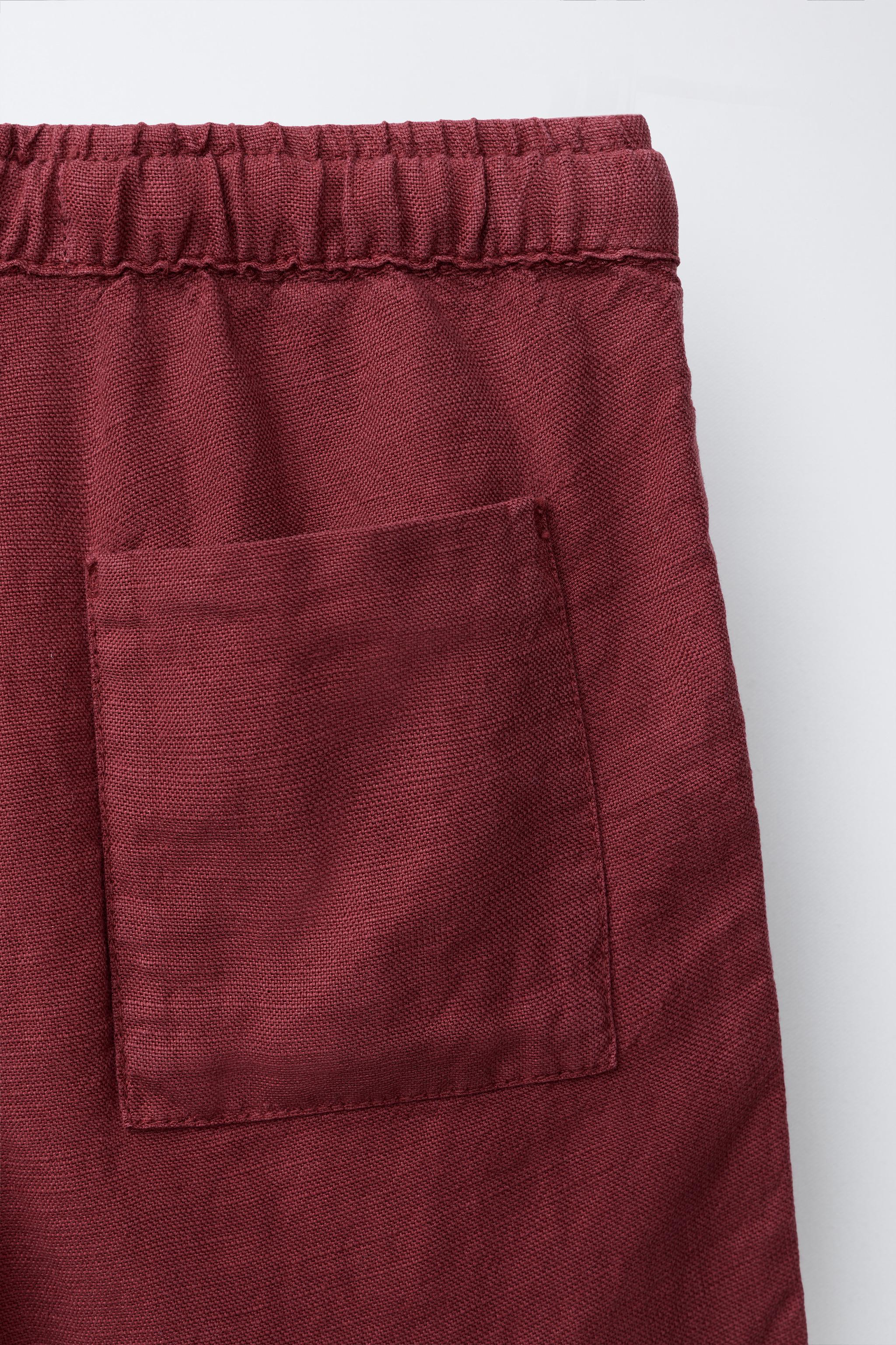 LINEN BLEND SHORTS